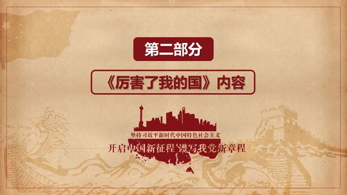 厉害了我的国爱国教育思想汇报PPT模板