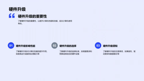 计算机硬件学习讲座PPT模板