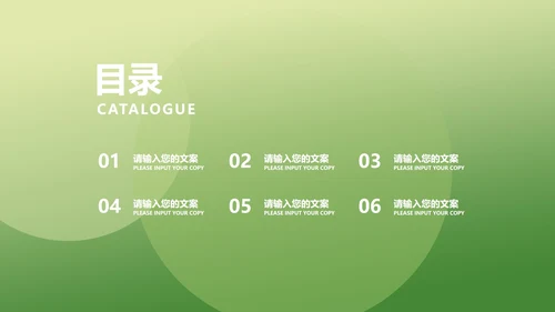小清新绿色小满节气介绍PPT模板