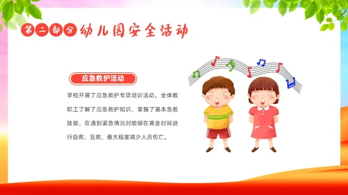 6月幼儿园安全生产月工作总结活动总结汇报PPT课件