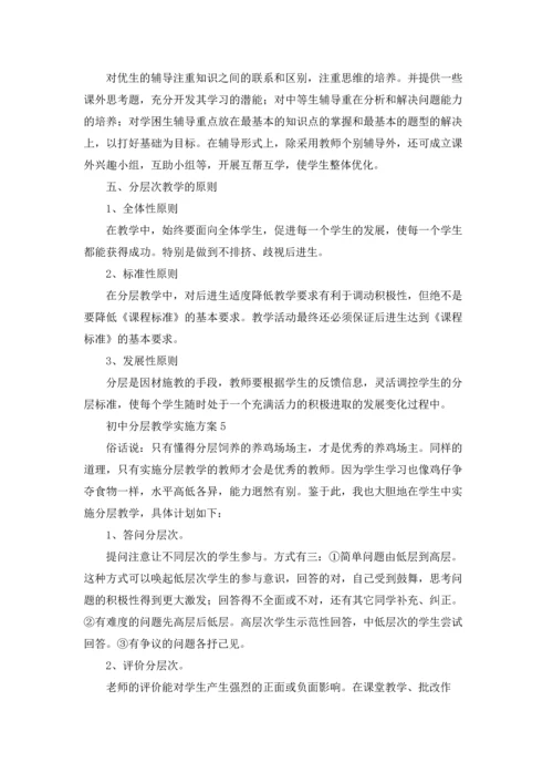 初中分层教学实施方案6篇.docx