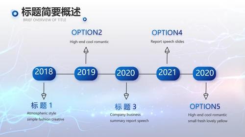 蓝色科技项目汇报商务动态PPT