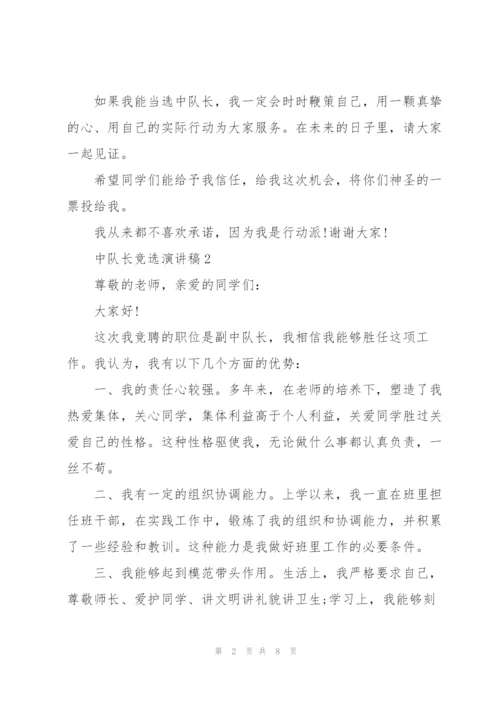 中队长竞选演讲稿5篇.docx