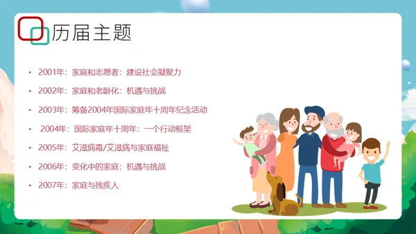 国际家庭日介绍幸福家庭通用PPT模板