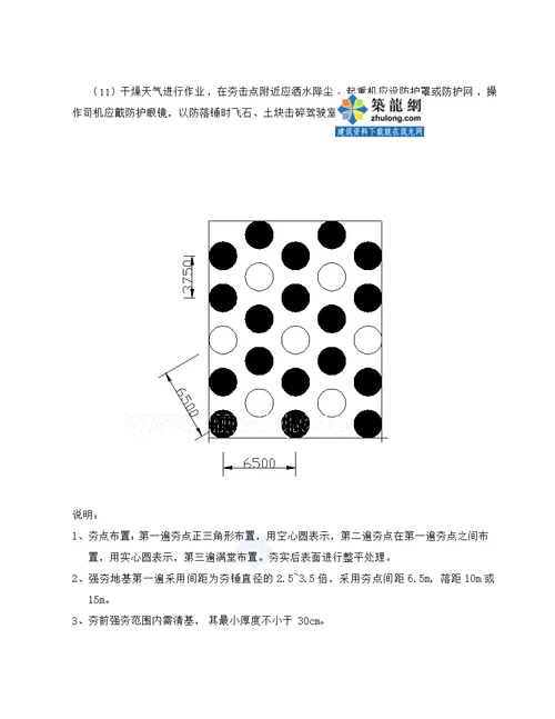 南水北调中线一期工程某段地基强夯处理试验段方案