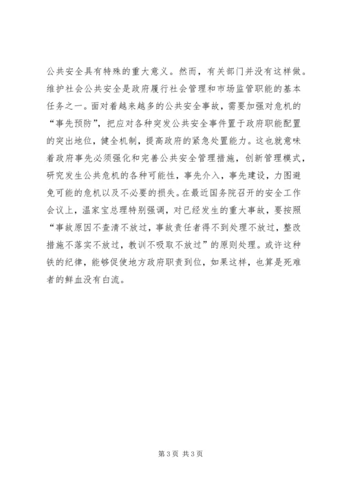 公共安全的政府之责.docx