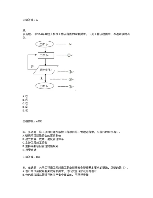 二级建造师施工管理考前难点 易错点剖析押密卷附答案19