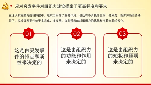 党的组织力建设党建党课PPT模板