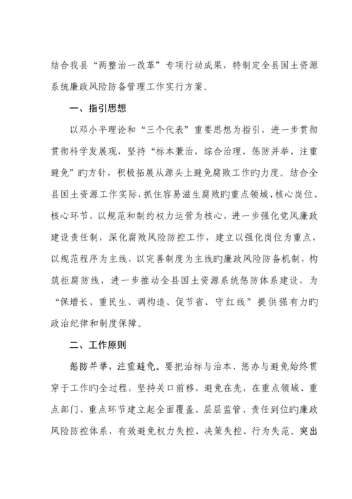 局开展年度廉政风险防范管理工作实施专题方案.docx
