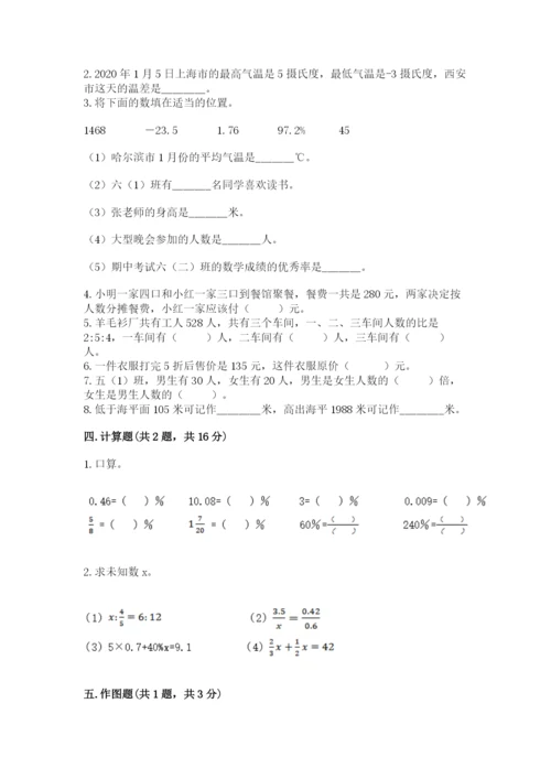 沪教版数学六年级下册期末检测试题【全优】.docx
