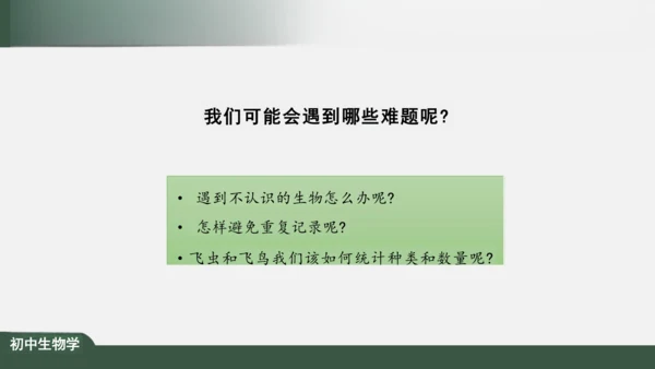 1.1.2 调查我们身边的生物 课件（共19张PPT）