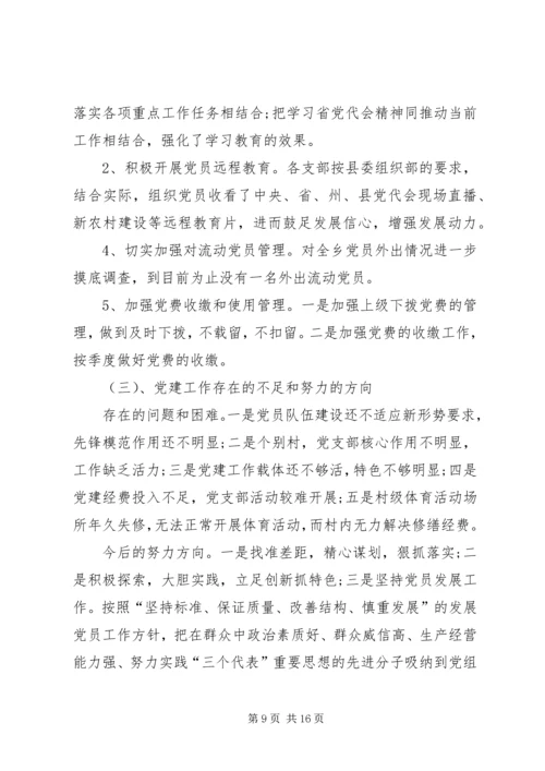 乡镇经济发展及建设情况报告.docx