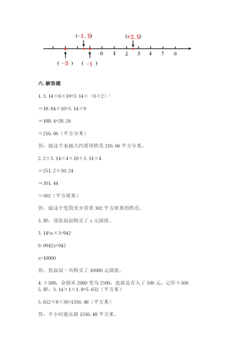 肥西县六年级下册数学期末测试卷及一套参考答案.docx
