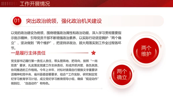党建工作总结计划PPT党课模板