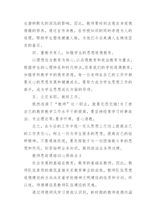 教师思政课培训心得体会.docx