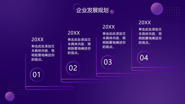 紫色渐变科技风星球PPT模板
