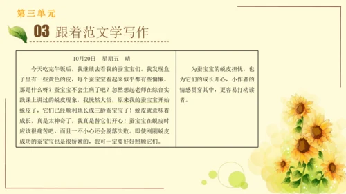 统编版语文四年级上册2024-2025学年度第三单元习作： 写观察日记（课件）