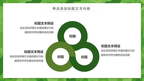 军绿色八一军队改革部队教育军事国防PPT模板