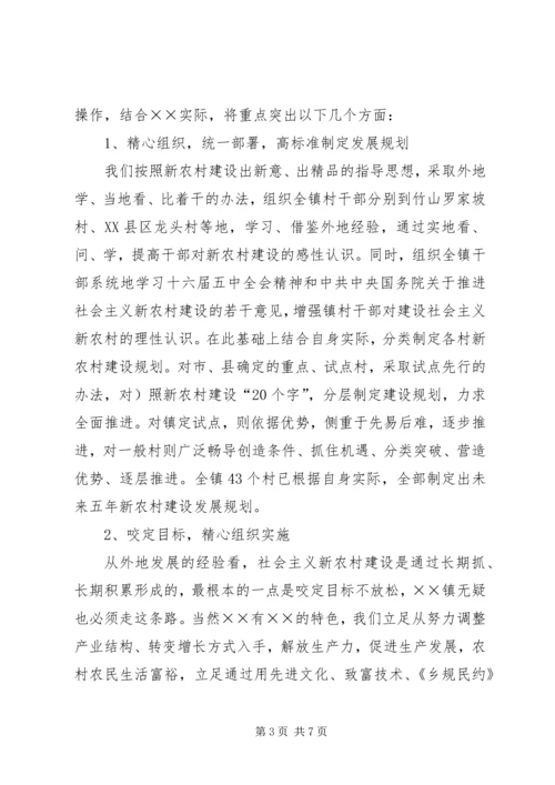 乡镇新农村建设调研报告.docx