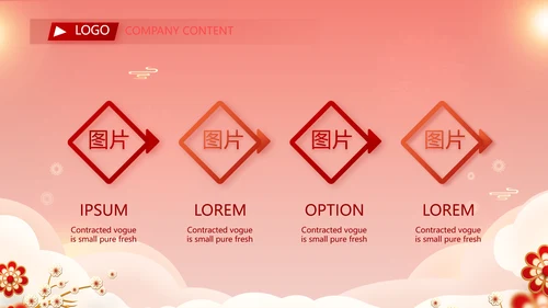 红色喜庆年货节过年礼品PPT动态模板
