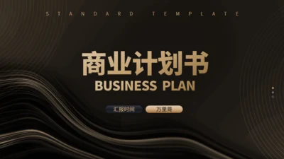 大气硬实力商业项目计划书通用PPT模板