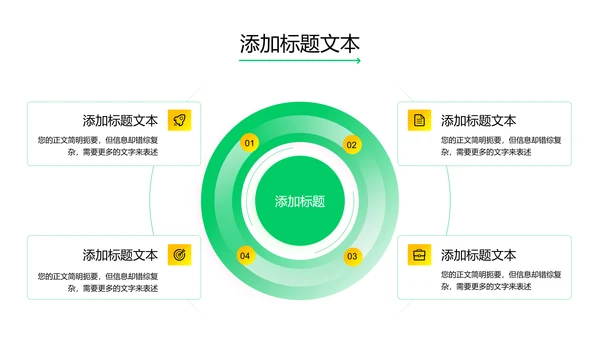 绿色简约风企业培训PPT演示模板