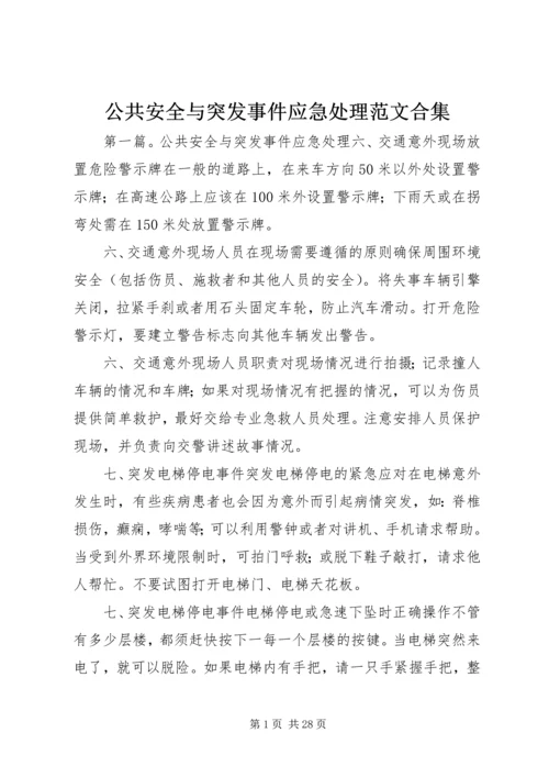 公共安全与突发事件应急处理范文合集.docx