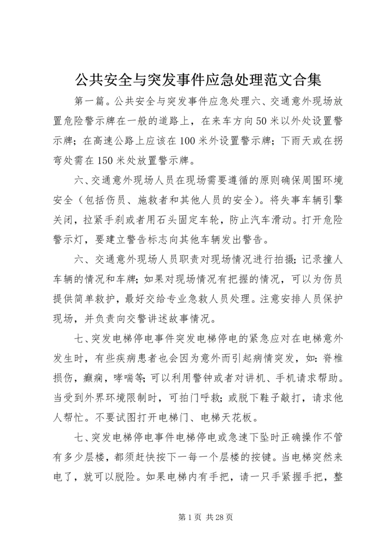 公共安全与突发事件应急处理范文合集.docx