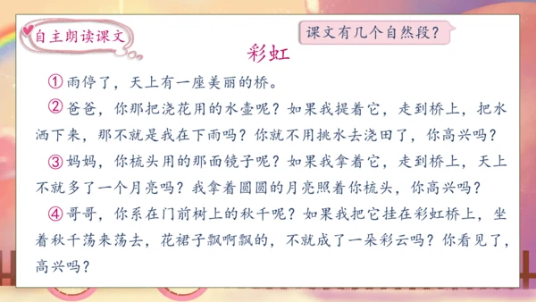 【核心素养】部编版语文一年级下册-10. 彩虹 第1课时（课件）