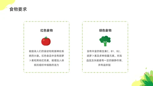 彩色水彩插画孕期营养科普宣传PPT全民营养周