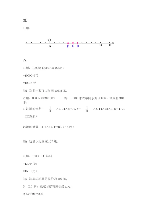 辽宁省【小升初】2023年小升初数学试卷带答案（研优卷）.docx