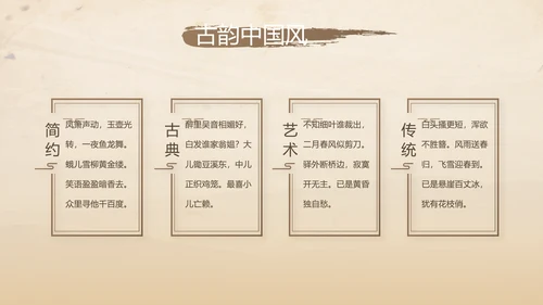 古香古色中医科年终总结报告动态PPT模板