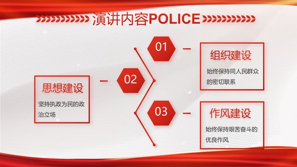 大气时尚司法警察公安工作总结动态PPT模板