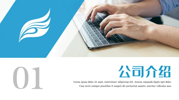 欧美大气企业宣传公司简介商务PPT模板