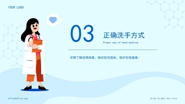 精品医疗疫情防控知识指南PPT模板