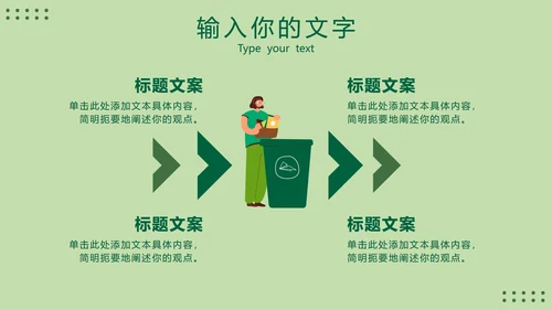 绿色环保工作总结报告PPT模板