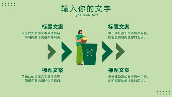 绿色环保工作总结报告PPT模板