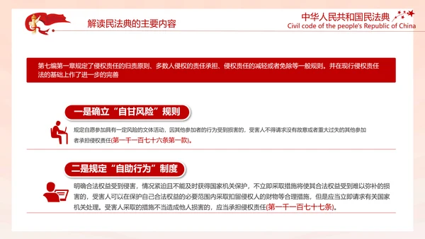 中国首部民法典解读PPT模板