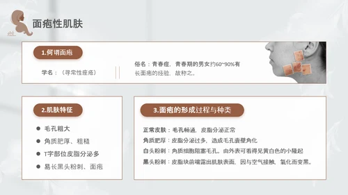 高级灰和棕色简约实拍风美容护肤美容知识培训PPT
