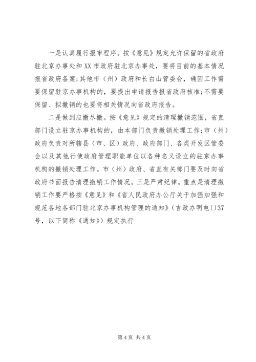 副省长在省政府加强和规范驻京办事机构联席会议上的讲话 (2).docx