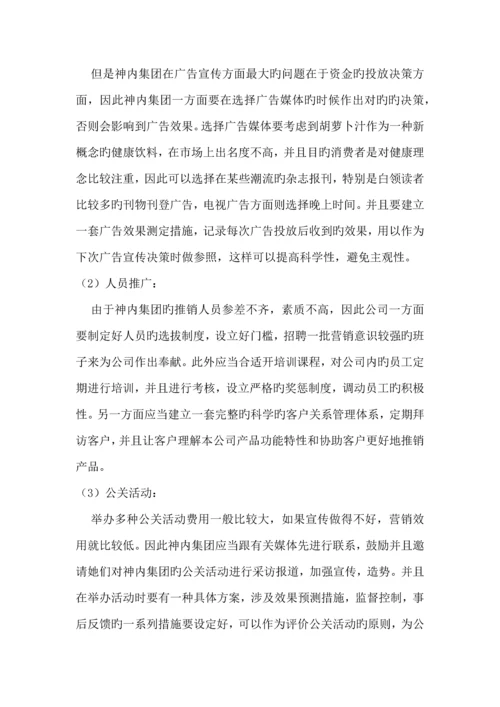 神内公司营销专题策划专题方案.docx