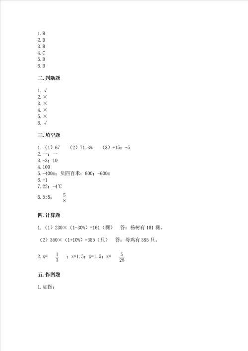 小学升初中数学考试试卷及答案（必刷）