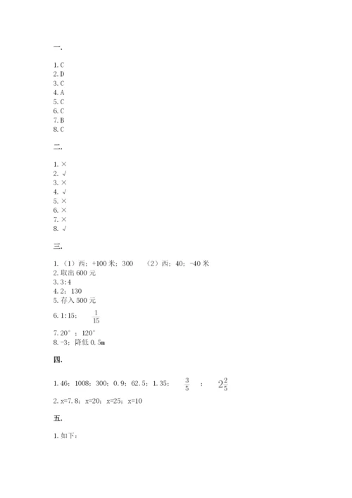 人教版六年级数学小升初试卷a4版.docx