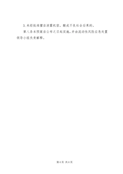 村镇银行流动性风险应急计划 (3).docx