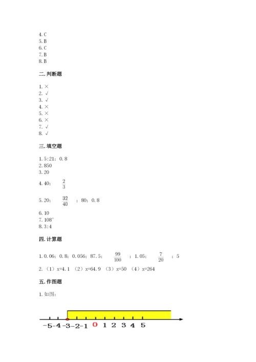 六年级下册数学期末测试卷精品【精选题】.docx