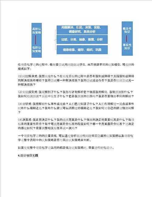 项目式学习的七大关键步骤