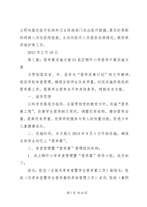 人民小学营养餐实施方案.docx