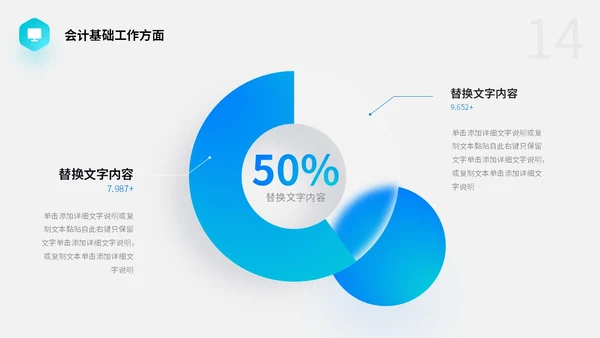 渐变毛玻璃风财务工作总结预算决算金融工作汇报PPT
