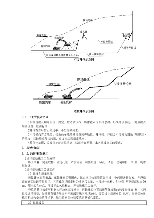 高边坡安全施工方案石方方案危大工程交底