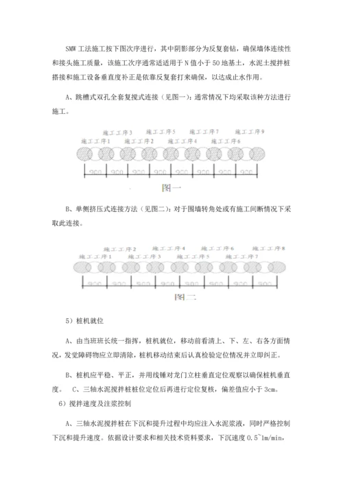 SMW新工法综合项目施工基本工艺.docx